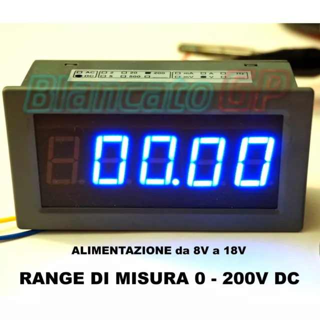 GRELUMA 2 PEZZI Voltmetro a LED da 0,28 Pollici,Multimetro