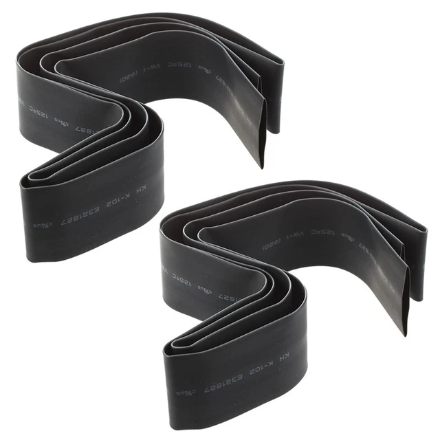 2pezzi 20 mm Nero Tubo Termoretraibile Tubo A Manicotto 1M D4K9
