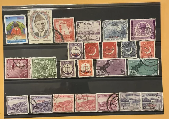 Pakistan Stamps from various years. Used.