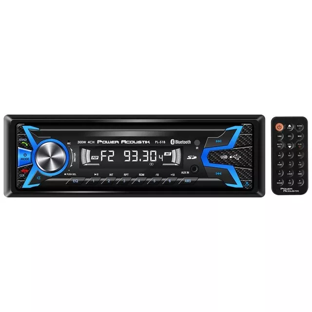 Power Acoustik PL-51B | Single Din Multi-Media MP3 Bluetooth Head Unit Car Radio