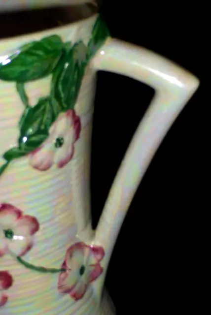 Stunning Vintage Art Deco Maling Blossom Time Lustre Ware Pitcher or Jug, 1930's 3