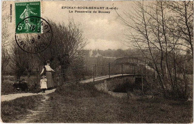CPA Epinay s Senard La Passerelle de Boussy (1349581)