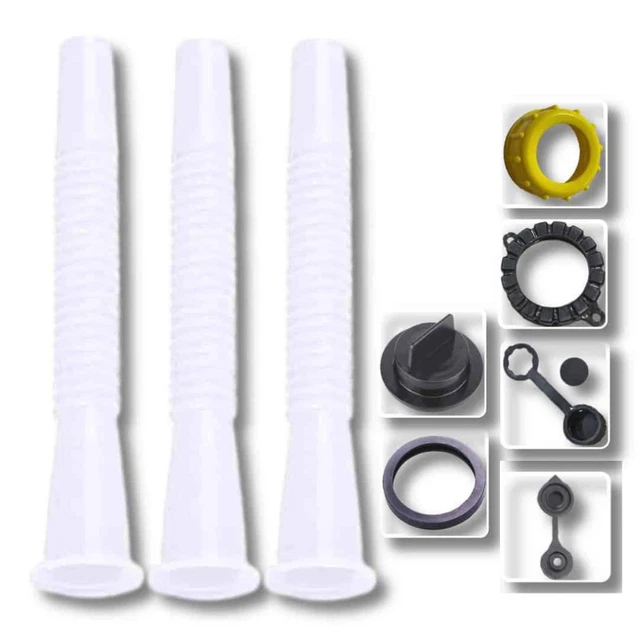 3 Pack- Gas Can Spout Replacement Old Style fits Blitz, Midwest, Scepter & More