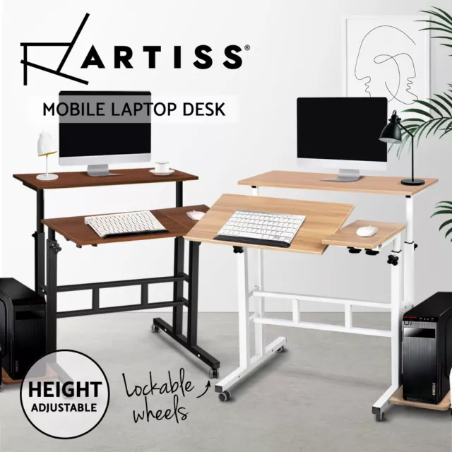 Artiss Laptop Desk Portable Mobile Bed Computer Table Stand Adjustable iPad