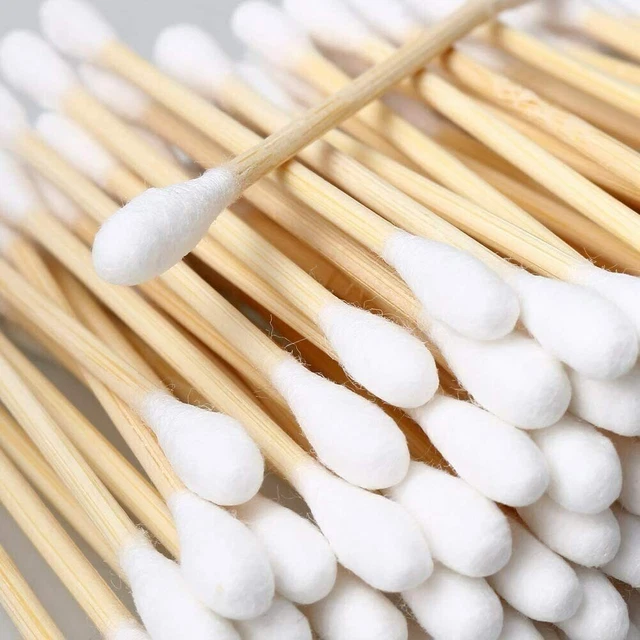 Bambus Baumwollknospen Bambus natürlich Zero Waste Make-up ECO biologisch abbaubar | UK Lagerbestand