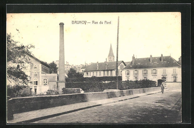 1949 CPA Brunoy, Rue de Pont
