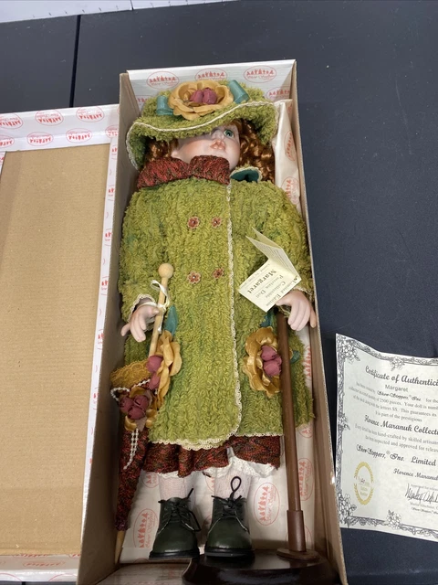 Show Stoppers Inc. Collectible Porcelain Doll  "Margaret" 18" w/Box COA