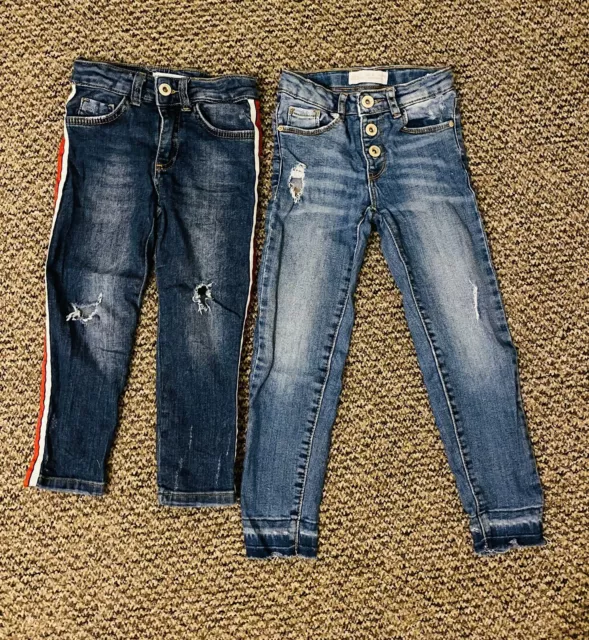 Girls Zara Denim/jeans Age 4-5
