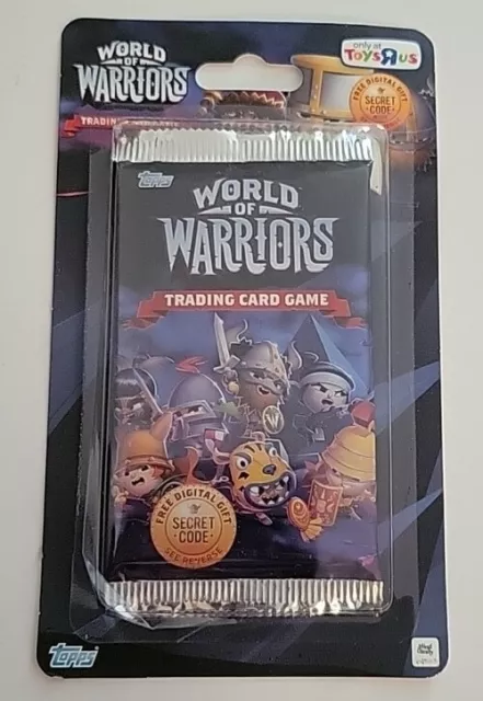 Topps World Of Warriors Trading Cards Blister Pack Toys R Us Video Game Card Set