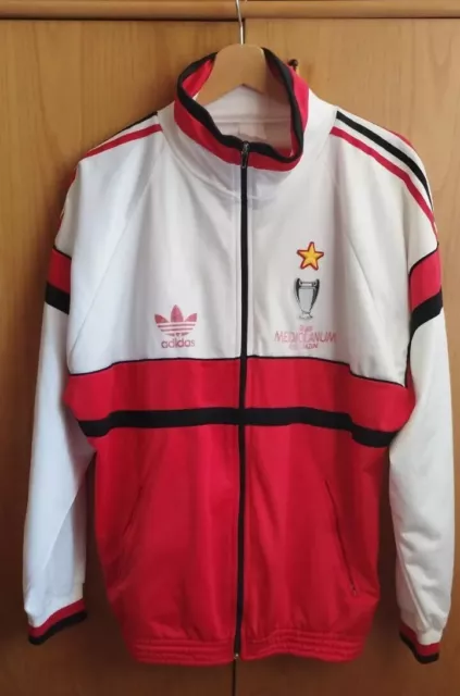 Tuta Storica Ufficiale Milan Adidas 1990/1991 Full Tracksuit Size L