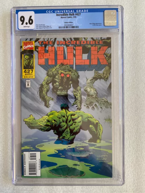 Incredible Hulk #427 CGC 9.6 1995, Deluxe Edition - Man-Thing appearance