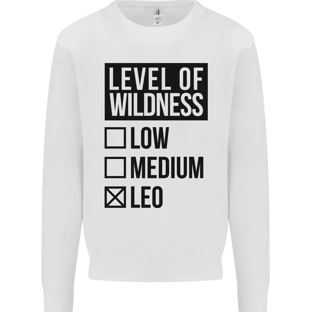 Levels of Wildness Leo Kids Sweatshirt Jumper