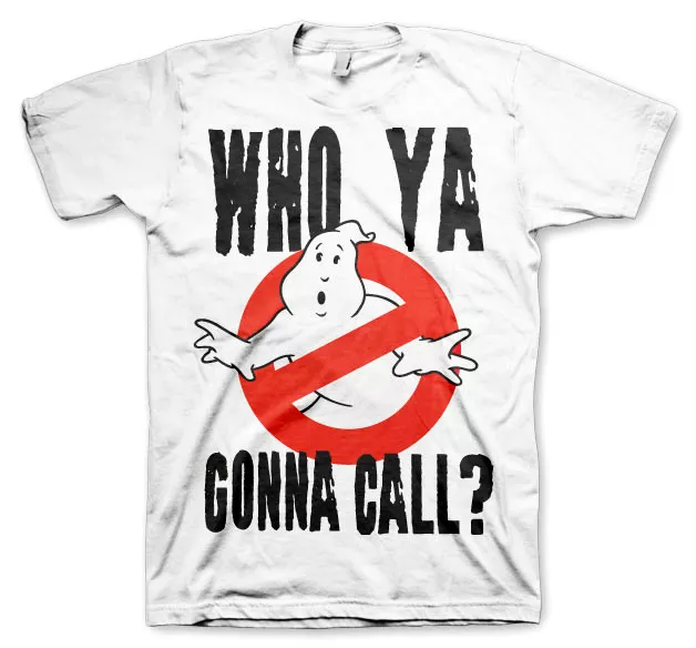 GHOSTBUSTERS Who You Gonna Call  T-Shirt camiseta cotton officially licensed