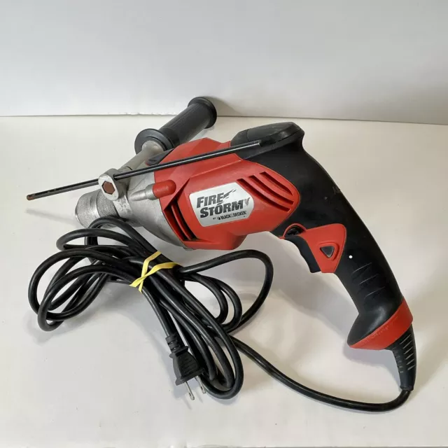 Black and Decker Corded 3/8” Drill, No. 7104 Type 1. Works great