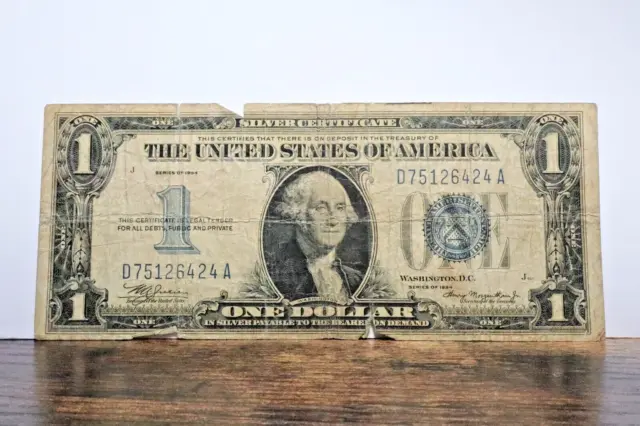 1934 Silver Certificate Blue Seal "Funny Back"