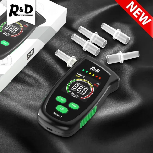 Digital LCD Police Breath Breathalyzer Test Alcohol Tester Analyzer Detector