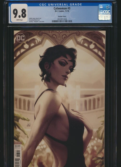 Catwoman 3 DC 2018 CGC 9.8 Artgerm variant Classic cover Batman NR .99