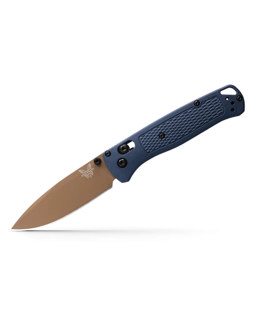 Benchmade Knives Bugout 535FE-05 Dark Earth S30V Crater Blue Pocket Knife