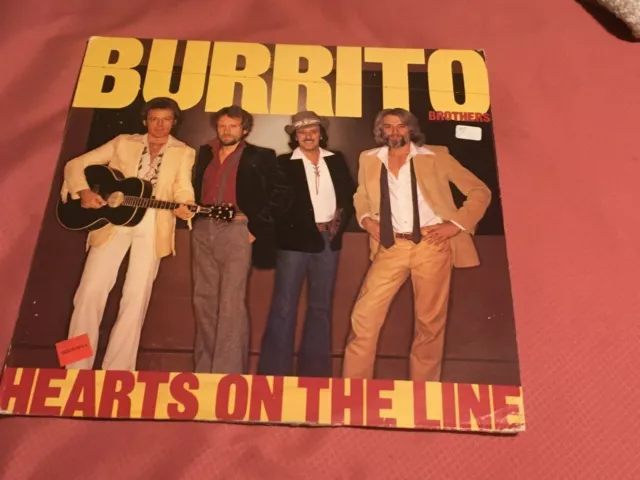 BURRITO BROTHERS(Sneaky Pete) Hearts On The Line LP  Curb JZ 37004 Promo