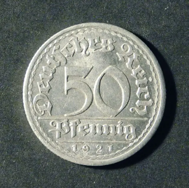 1921 E Germany Weimar 50 Pfennig ***Nice Collectable Condition***