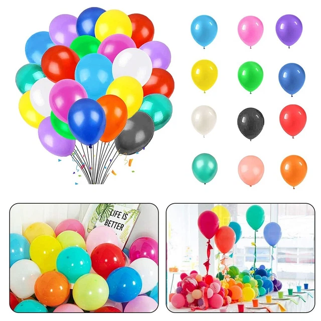 120 ud. globos de látex coloridos 12 pulgadas decoración de cumpleaños fiesta de bodas