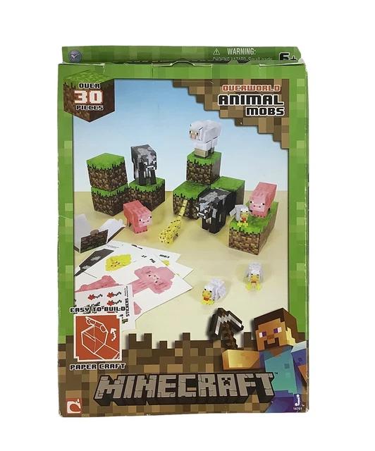 MOJANG MINECRAFT PAPERCRAFT Overworld Animal Mobs plus de 30 pièces