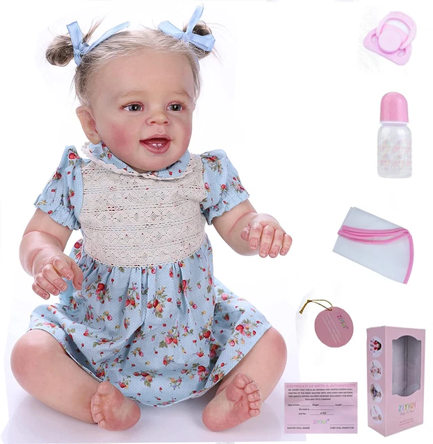 22" Reborn Dolls Baby Realistic Soft Vinyl-Silicone Handmade Newborn Xmas Gifts