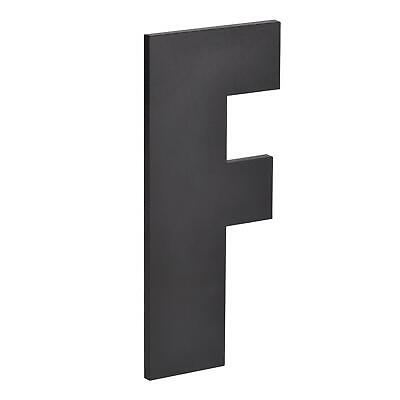 3.86 Inch 3D Self-Adhesive House Letter F for Hotel Mailbox Address, Matte Black