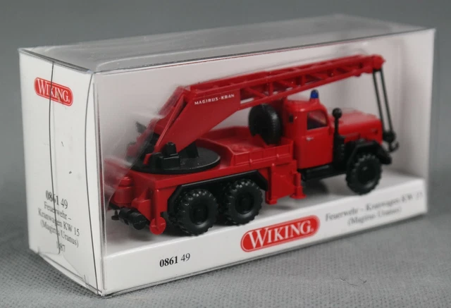 COFFRET WIKING MAGIRUS-DEUTZ grue Uranus,grande échelle,fourgon COFFRET WIKING MAGIRUS-DEUTZ grue Uranus,grande échelle,fourgon