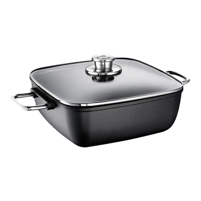Schulte-Ufer Schmortopf Globus i Hoch Eckig Gartopf Kochtopf 28 cm 1635-28 i