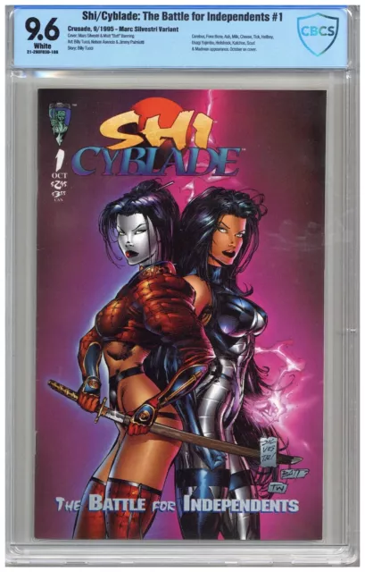 Shi/Cyblade: The Battle for Independents  #1  CBCS  9.6  NM+ Silvestri Varia