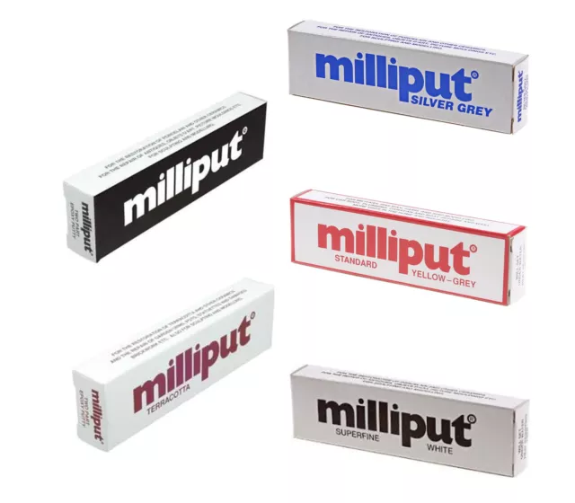 Milliput Epoxy Putty MIXED PACK Standard Superfine Terracotta Silver Black 5pk