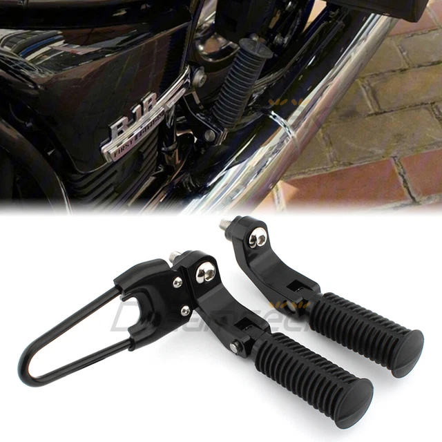 2 Pedali Passeggero Moto Pieghevoli - Alluminio Antiscivolo Rosso Universali - Foto 7