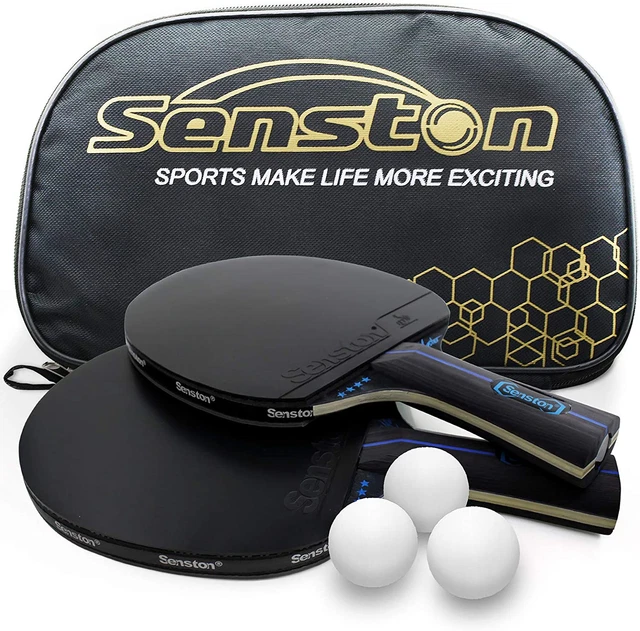 Senston Table Tennis Rackets with Balls Ping Pong Paddle Sets, Table Tennis Bats