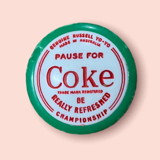 Coca Cola Genuine Russell Pause for Coke 1961 Championship yo yo