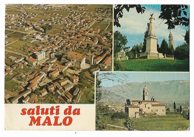 Cartolina Vicenza Provincia Saluti Da Malo Vedutine Viaggiata 1977