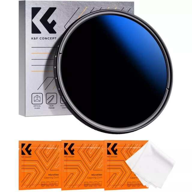 K&F Concept ND Filter 82mm Variabler Graufilter ND2-ND2000 (1-11 Blendenstufen)