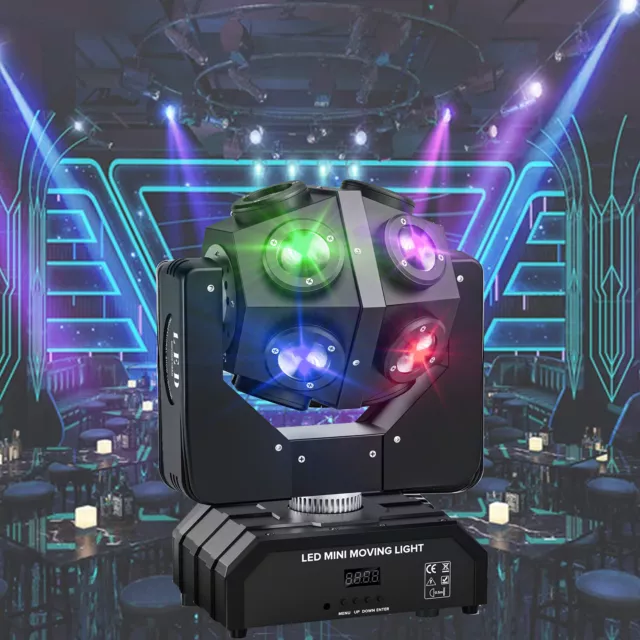 150W LED Moving Head Bühnenlicht RGBW Beam DMX Lichteffekt DJ Disco Show Party