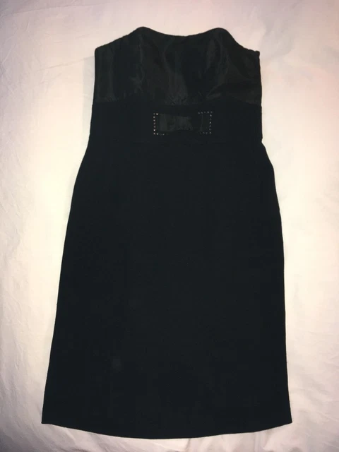 Robe De Soirée Gérard Darel Noire - Taille 38 - Manches Courtes - Occasion Très Bon État