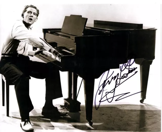 Jerry Lee Lewis signed 8x10" photo