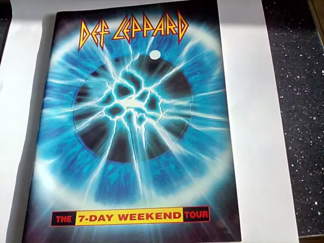 Vintage Tour Programme Def Leppard 7 Day Weekend Tour 1992 1993 Rock Music