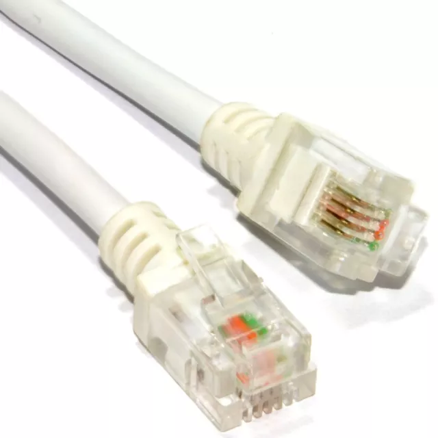 RJ11 To RJ11 ADSL2+ Phone Cable High Quality Broadband Internet 1m- 20m Lead Lot