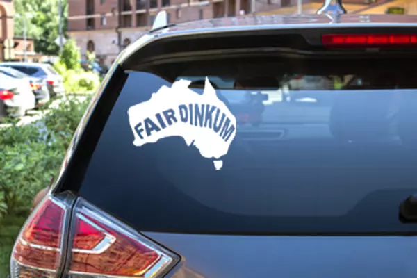 Fair Dinkum! Aussie Slang - Decal for Cars/ Laptops/ Windows 3