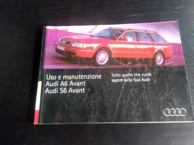 libretto uso manutenzione audi s6 avant