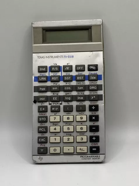 Vintage Texas Instrument TI-55 III Scientific Calculator -