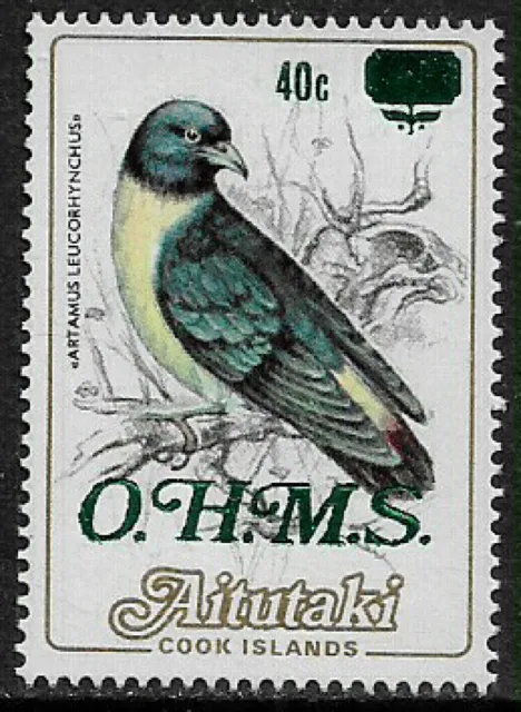 Aitutaki #O24 Mint Never Hinged Stamp - Bird Official Overprint