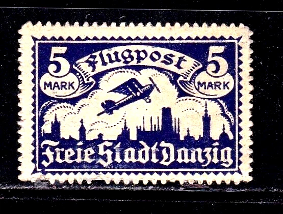 Danzig stamp #C8, MH OG