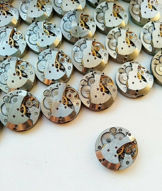 Juego de engranajes vintage Watch Movements 20 piezas mecanismos redondos 20 mm piezas Steampunk