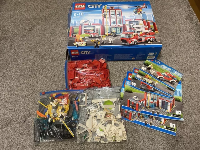 LEGO CITY FIRE Station 60110 100 Complete With Instructions and box 59.99 PicClick UK