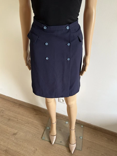 Jupe BARBARA WOOD Paris - 30% Soie Couleur Coquelicot - Taille 38/40 - Occasion TBE